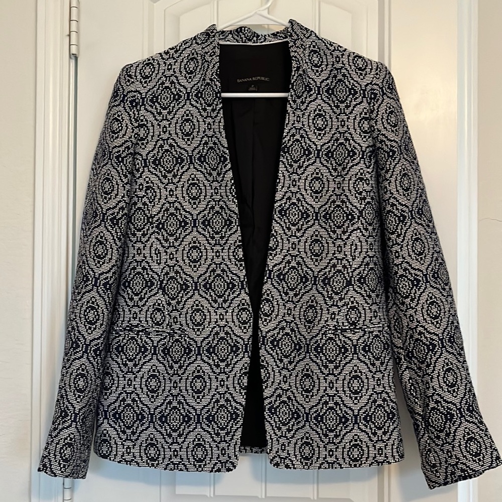 Banana Republic Tile Jacquard blazer.